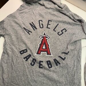 PINK Angels baseball pullover with hood